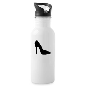 shoes highheels schoes flipflops boots boots stiefel68 - Water bottle with straw - white - Right