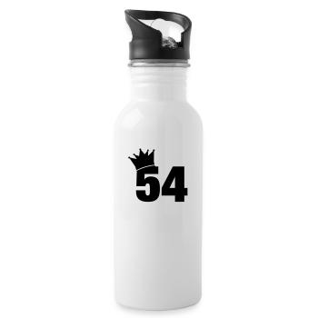 54_krone_f1 - Gourde avec paille intégrée - blanc - Droite