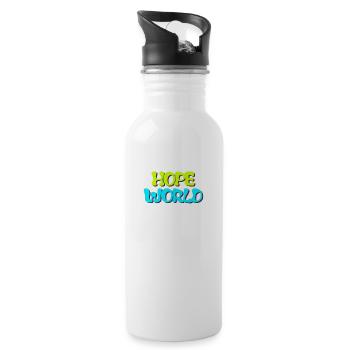 J-Hope - HOPE WORLD - Trinkflasche mit integriertem Trinkhalm - Weiß - Rechts
