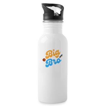 Big Bro - Trinkflasche mit integriertem Trinkhalm - Weiß - Rechts