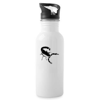Scorpio Scorpio poisonous Spiny Arachnid Animal - Water bottle with straw - white - Right