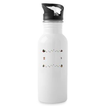 Most Likely To Watch All The Christmas Movies - Water bottle with straw - white - Right