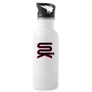 UNIK high vertical blackpink - Water bottle with straw - white - Right