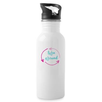 Turnaround - Water bottle with straw - white - Right