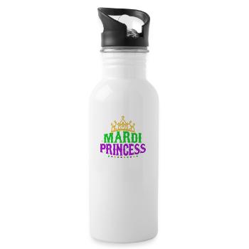 Mardi Princess Party BeadsParade - Water bottle with straw - white - Right