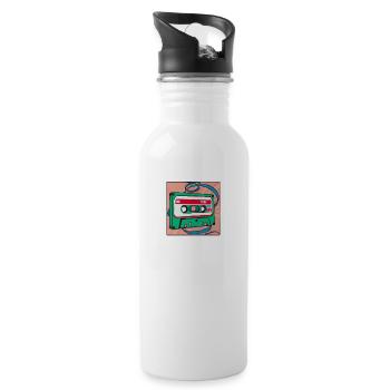 So vintage - Water bottle with straw - white - Right