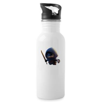 Sweet Ninja , Minininja - Trinkflasche mit integriertem Trinkhalm - Weiß - Rechts