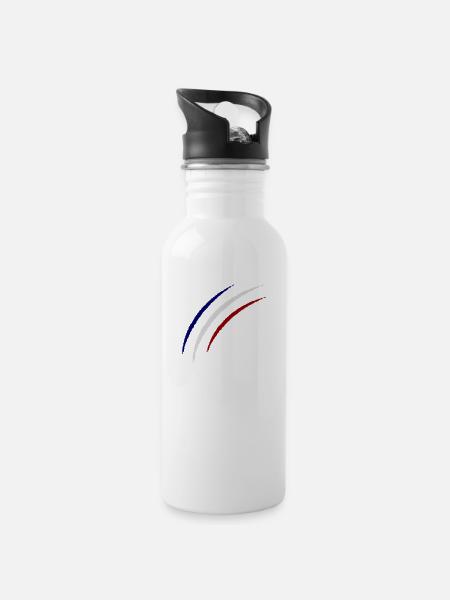 Griffes France - Gourde avec paille intégrée - blanc