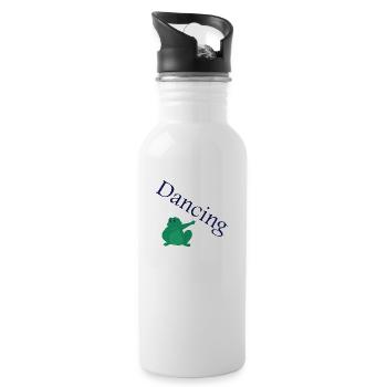 Dancing Dance Music - Water bottle with straw - white - Right