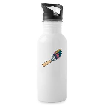 Brushes for painters - Water bottle with straw - white - Right