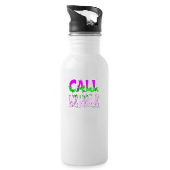 joke jokes family love humor family family crest - Water bottle with straw - white - Right