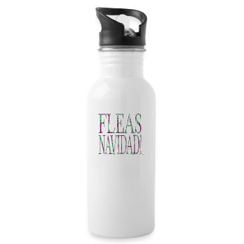 beards love bubaprints persian cat animals - Trinkflasche mit integriertem Trinkhalm - Weiß - Rechts