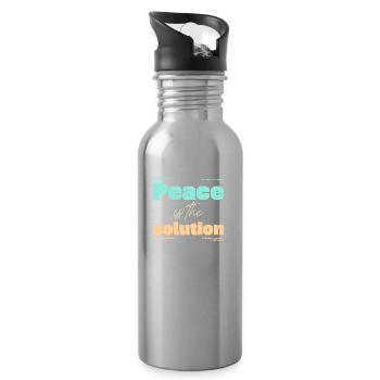 Mental Health - Water bottle with straw - silver - Right