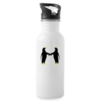 pinguin 2 - Trinkflasche mit integriertem Trinkhalm - Weiß - Rechts