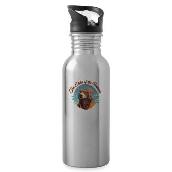 Der Älteste des Universums 2 - Trinkflasche mit integriertem Trinkhalm - Lightsilver - Rechts