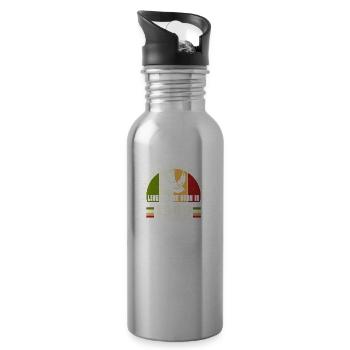 1949 Vintage Birthday Legend Gift - Water bottle with straw - silver - Right