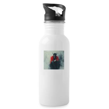 Teufel - Trinkflasche mit integriertem Trinkhalm - Weiß - Rechts