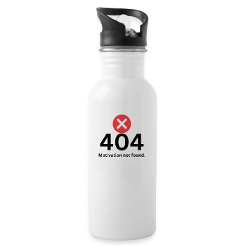 404 Motivation - Water bottle with straw - white - Right