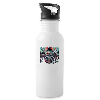 Après-ski - Water bottle with straw - white - Right