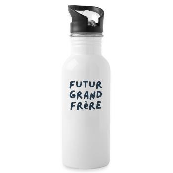 Future big brother - future big brother announcement - Water bottle with straw - white - Right