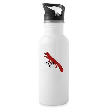 b51_reinickendorf_dark - Trinkflasche mit integriertem Trinkhalm - Weiß - Rechts