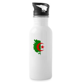 Algerien - Trinkflasche mit integriertem Trinkhalm - Weiß - Rechts