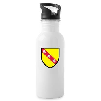 Blason Lorraine (T) - Gourde avec paille intégrée - blanc - Droite