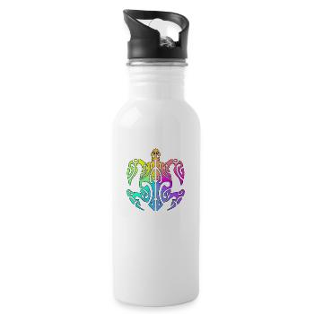 tahiti turtle - Trinkflasche mit integriertem Trinkhalm - Weiß - Rechts