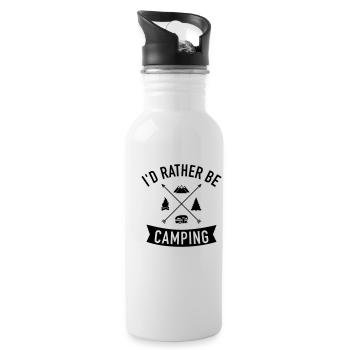 Caravane - Gourde avec paille intégrée - blanc - Droite