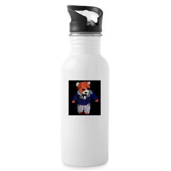Hochzeitstag ,bräutigam - Trinkflasche mit integriertem Trinkhalm - Weiß - Rechts