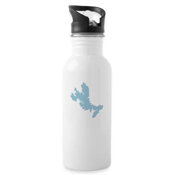 Isle of Skye Map - Water bottle with straw - white - Right