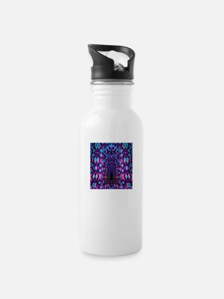spiritual - Water bottle with straw - white