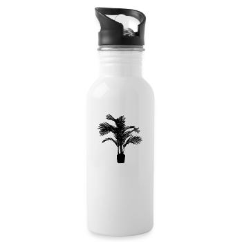 Houseplant black - Water bottle with straw - white - Right