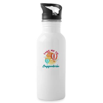 TAKE ME TO CAPPADOCIA - Water bottle with straw - white - Right