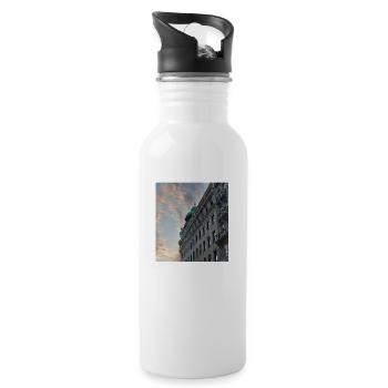 Old city - Trinkflasche mit integriertem Trinkhalm - Weiß - Rechts