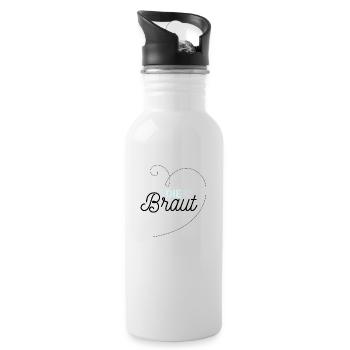 JGA Die Braut - Trinkflasche mit integriertem Trinkhalm - Weiß - Rechts