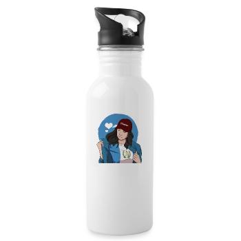 Guatemala Guatemalan Flag DNA I Gift - Water bottle with straw - white - Right