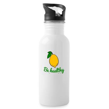 Lemon, Health - Water bottle with straw - white - Right