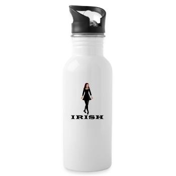 Dancing Dance Music - Water bottle with straw - white - Right