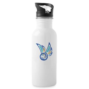 Ballsport - Trinkflasche mit integriertem Trinkhalm - Weiß - Rechts