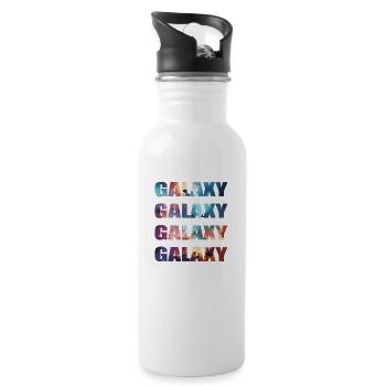 galaxie - Gourde avec paille intégrée - blanc - Droite