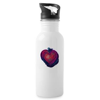 Heart of the Galaxy - Water bottle with straw - white - Right