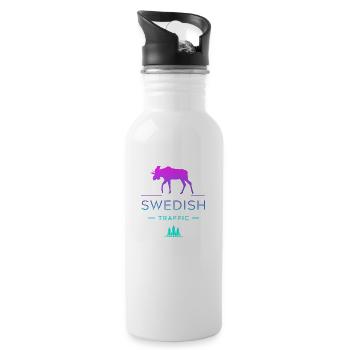 Sweden Sweden Scandinavia Nordic countries Viking Europe - Water bottle with straw - white - Right