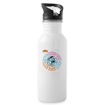BigAir Windkind 2 - Trinkflasche mit integriertem Trinkhalm - Weiß - Rechts