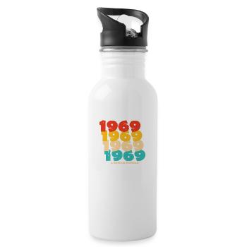 1969: Limited Edition - 55th Anniversary - Water bottle with straw - white - Right