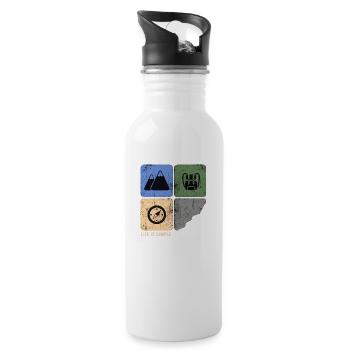 Mountain Hiking Ridge Hike Alpin Bergfex - Water bottle with straw - white - Right