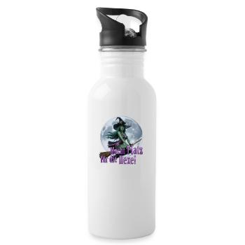Witch and Full Moon 03 - Water bottle with straw - white - Right