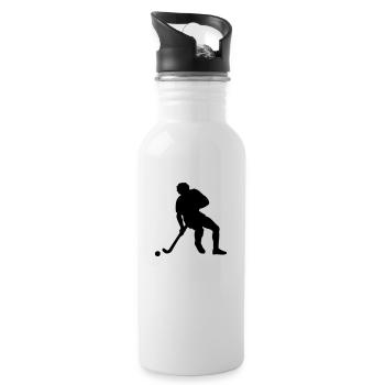 field hockey sport - Gourde avec paille intégrée - blanc - Droite