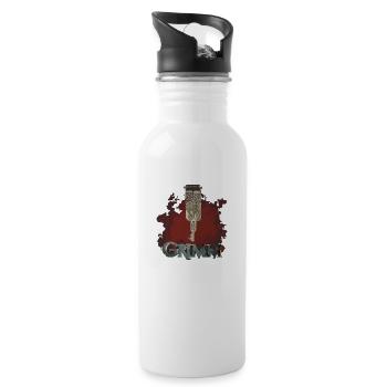 Grimm key - Water bottle with straw - white - Right