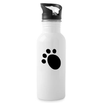 kizombear back - Trinkflasche mit integriertem Trinkhalm - Weiß - Rechts